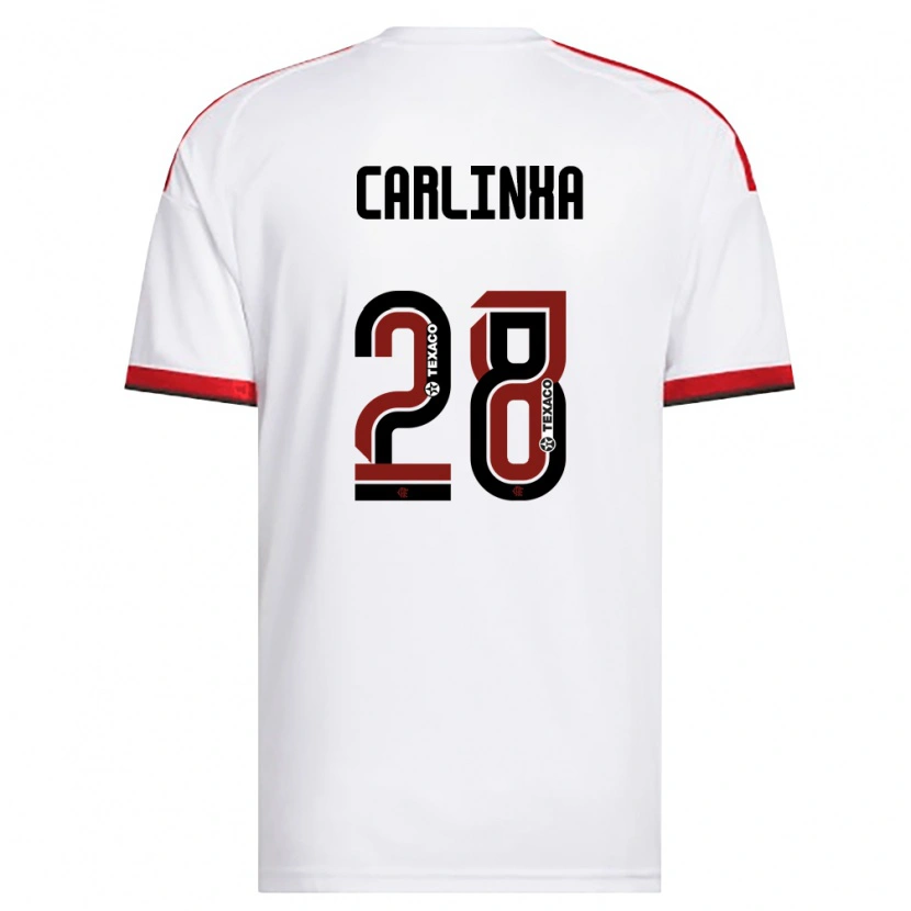Danxen Herren Carlinha #28 Weiß Rot Schwarz Auswärtstrikot Trikot 2026/27 T-Shirt Österreich