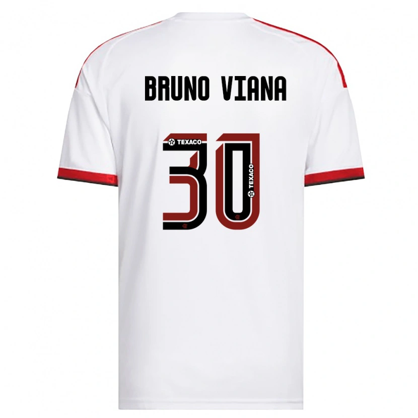 Danxen Herren Bruno Viana #30 Weiß Rot Schwarz Auswärtstrikot Trikot 2026/27 T-Shirt Österreich