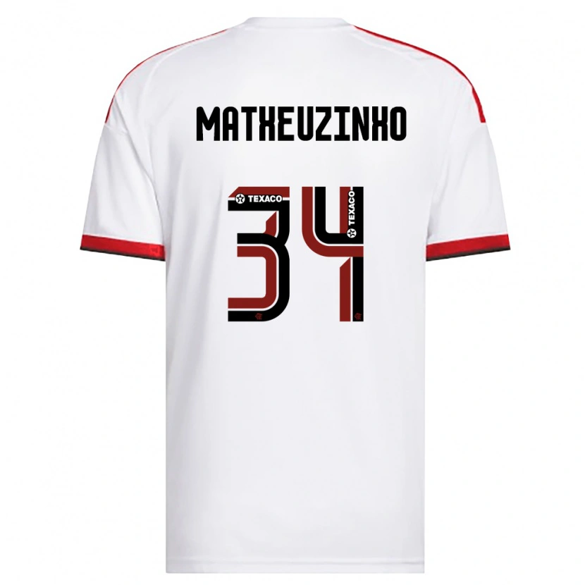 Danxen Herren Matheuzinho #34 Weiß Rot Schwarz Auswärtstrikot Trikot 2026/27 T-Shirt Österreich