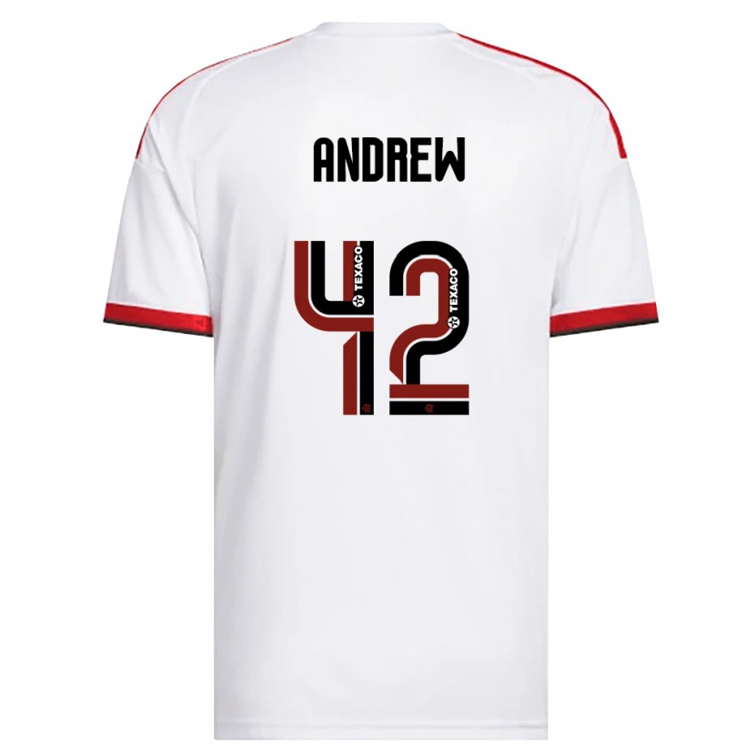 Danxen Herren Andrew Da Silva Ventura #42 Weiß Rot Schwarz Auswärtstrikot Trikot 2026/27 T-Shirt Österreich