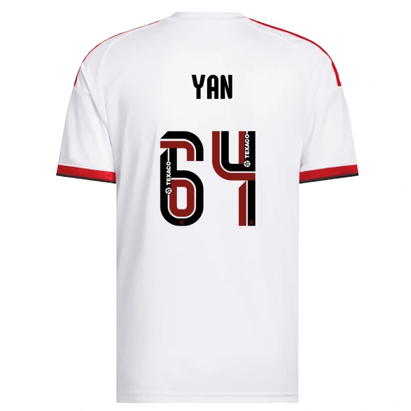 Danxen Herren Wallace Yan #64 Weiß Rot Schwarz Auswärtstrikot Trikot 2026/27 T-Shirt Österreich