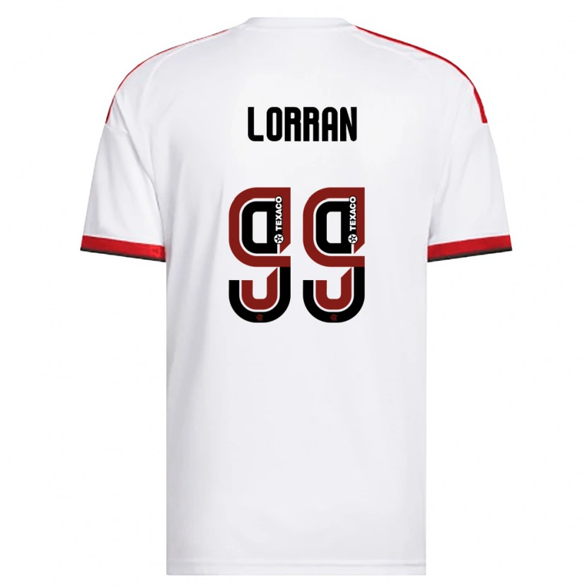 Danxen Herren Lorran Lucas Pereira De Sousa #99 Weiß Rot Schwarz Auswärtstrikot Trikot 2026/27 T-Shirt Österreich