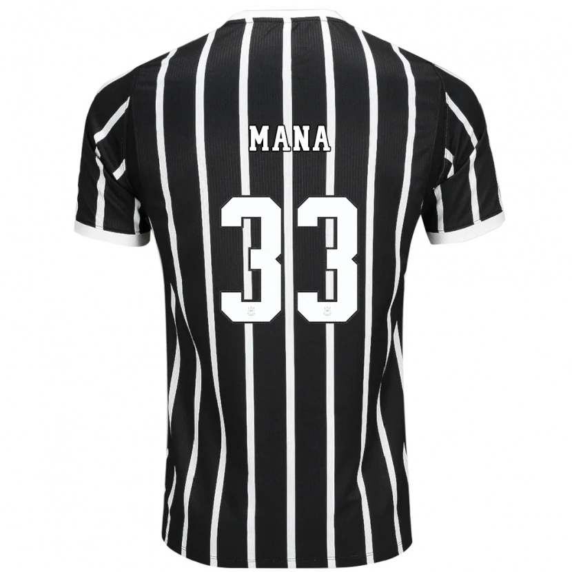 Danxen Herren Léo Mana #33 Schwarz Weiß Rot Auswärtstrikot Trikot 2026/27 T-Shirt Österreich