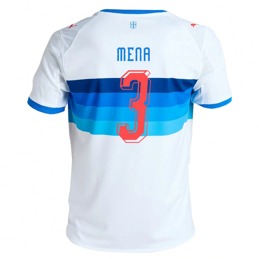 Danxen Damen Eugenio Mena #3 Weiß Himmelblau Heimtrikot Trikot 2026/27 T-Shirt Österreich