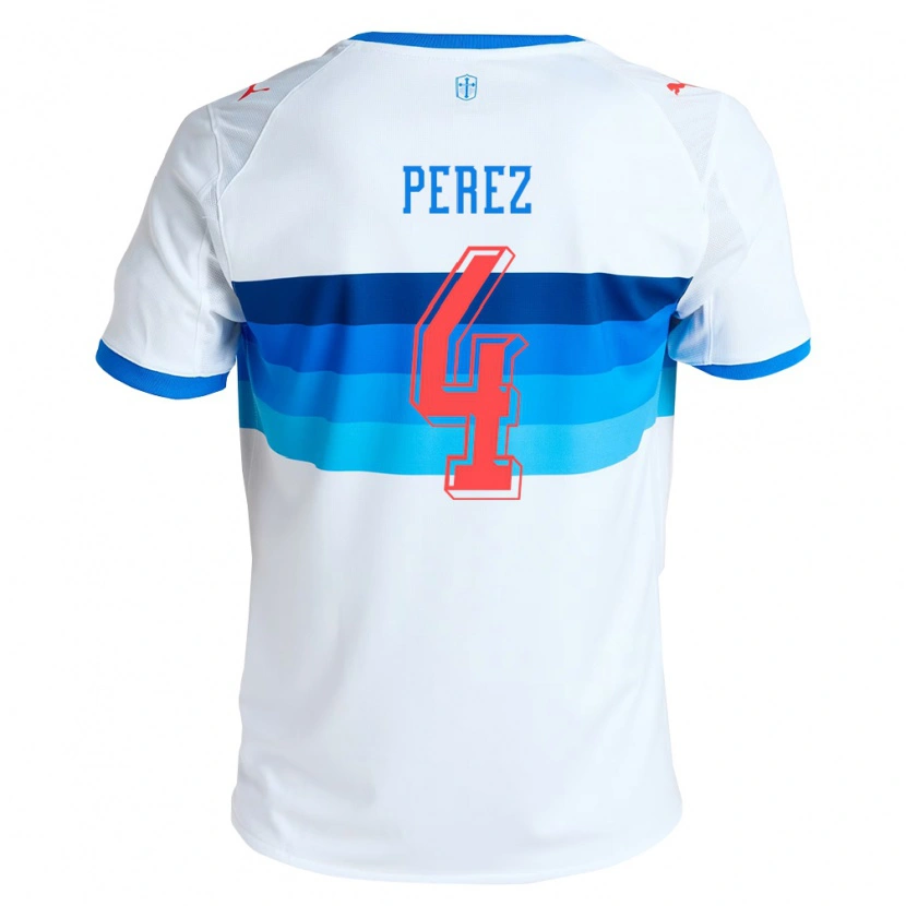 Danxen Damen Ignacio Pérez #4 Weiß Himmelblau Heimtrikot Trikot 2026/27 T-Shirt Österreich