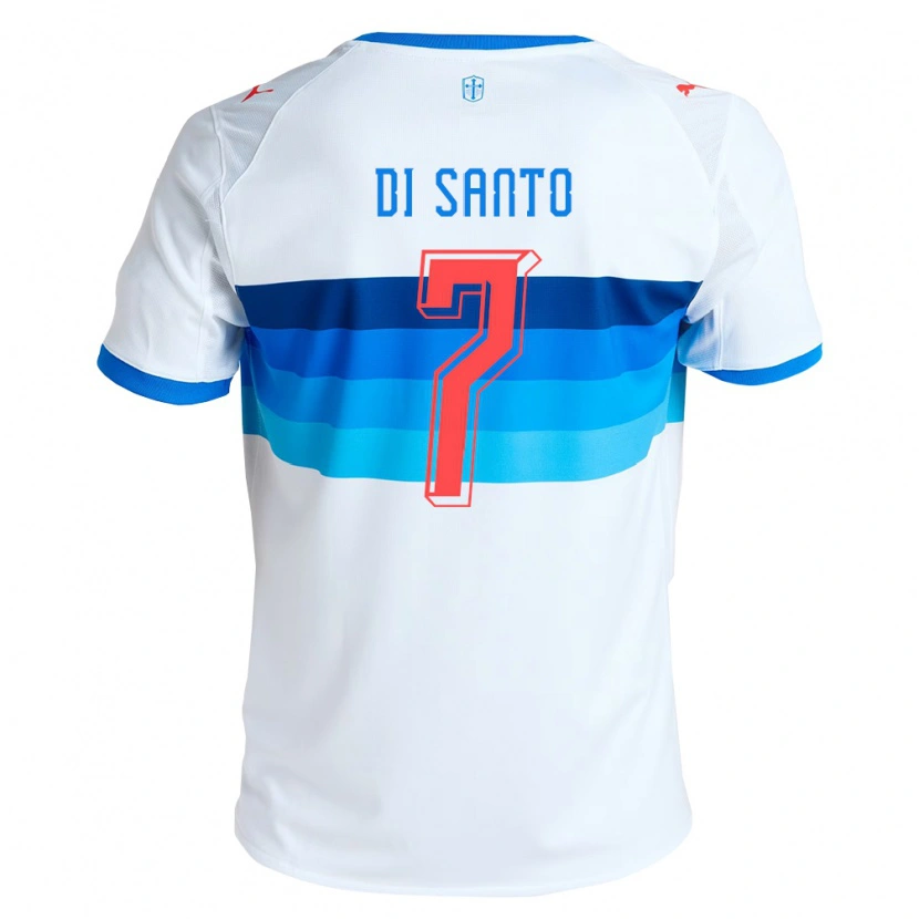Danxen Damen Franco Di Santo #7 Weiß Himmelblau Heimtrikot Trikot 2026/27 T-Shirt Österreich