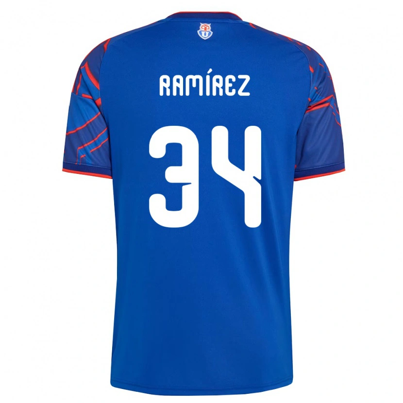 Danxen Damen Vicente Ramírez #34 Königsblau Rot Heimtrikot Trikot 2026/27 T-Shirt Österreich