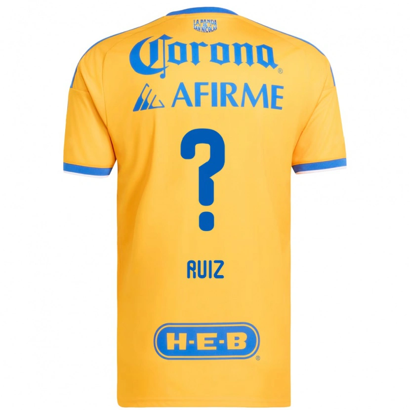 Danxen Damen Luis Ruiz #0 Gelb Blau Heimtrikot Trikot 2026/27 T-Shirt Österreich