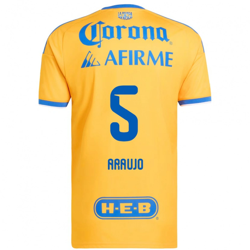 Danxen Damen César Araújo #5 Gelb Blau Heimtrikot Trikot 2026/27 T-Shirt Österreich