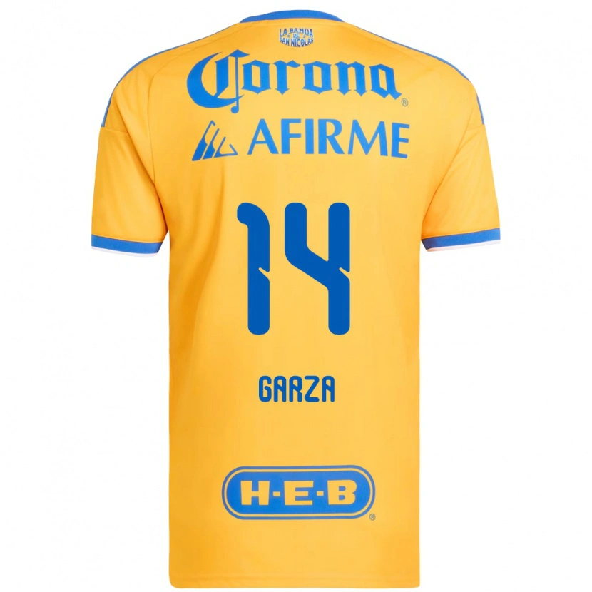 Danxen Damen Jesús Garza #14 Gelb Blau Heimtrikot Trikot 2026/27 T-Shirt Österreich