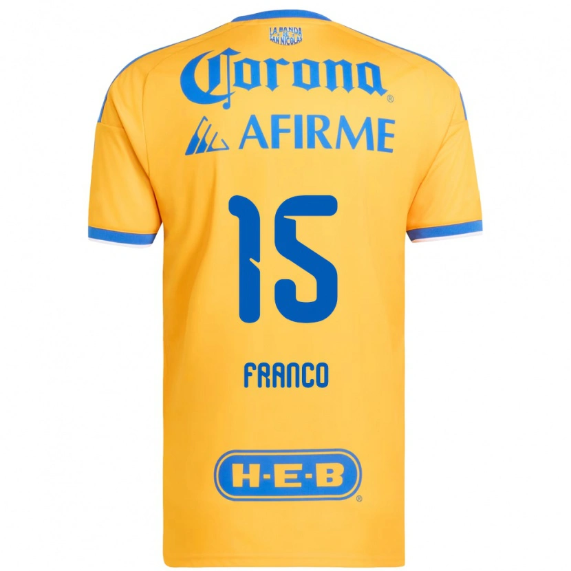 Danxen Damen Alan Franco #15 Gelb Blau Heimtrikot Trikot 2026/27 T-Shirt Österreich
