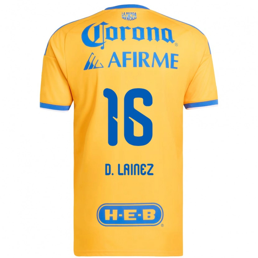 Danxen Damen Diego Lainez #16 Gelb Blau Heimtrikot Trikot 2026/27 T-Shirt Österreich