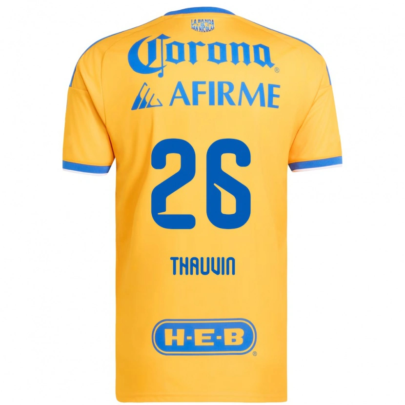 Danxen Damen Florian Thauvin #26 Gelb Blau Heimtrikot Trikot 2026/27 T-Shirt Österreich