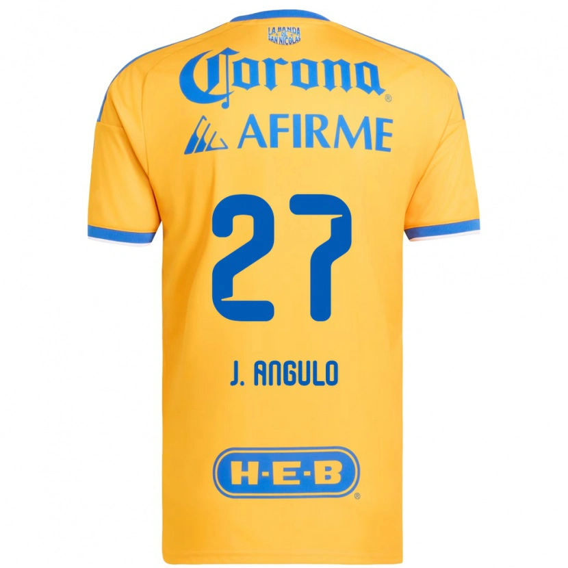 Danxen Damen Jesús Angulo #27 Gelb Blau Heimtrikot Trikot 2026/27 T-Shirt Österreich