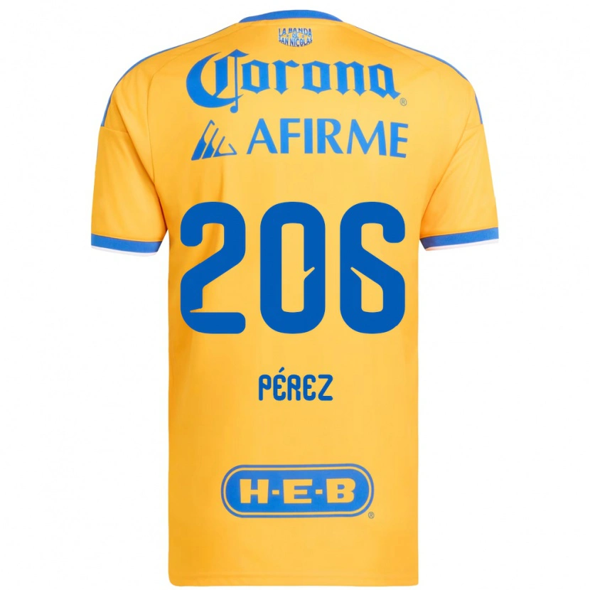 Danxen Damen Emmir Pérez #206 Gelb Blau Heimtrikot Trikot 2026/27 T-Shirt Österreich