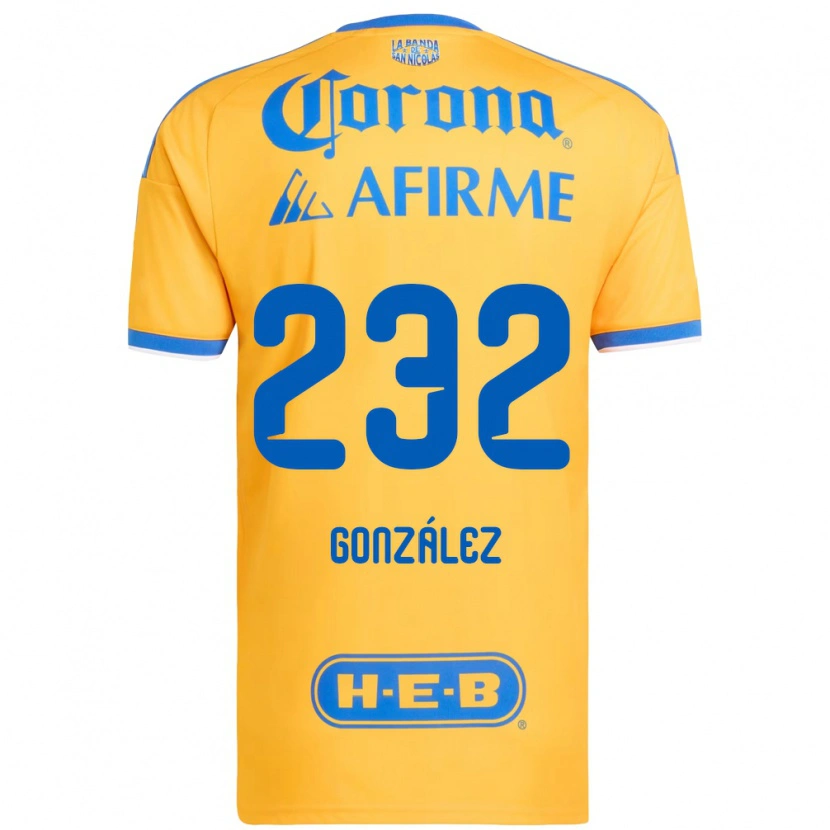 Danxen Damen César González #232 Gelb Blau Heimtrikot Trikot 2026/27 T-Shirt Österreich