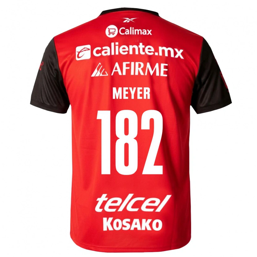Danxen Damen Alexander Meyer #182 Schwarz Rot Heimtrikot Trikot 2026/27 T-Shirt Österreich