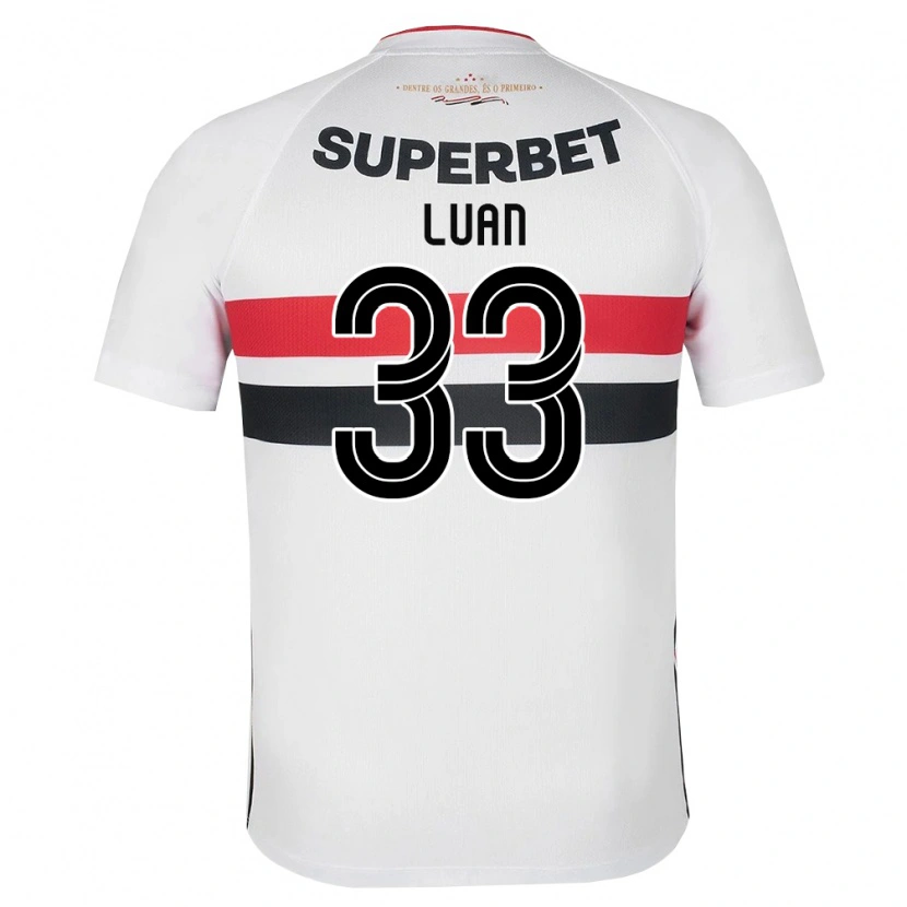 Danxen Damen Luan Vinicius Da Silva Santos #33 Weiß Rot Schwarz Heimtrikot Trikot 2026/27 T-Shirt Österreich