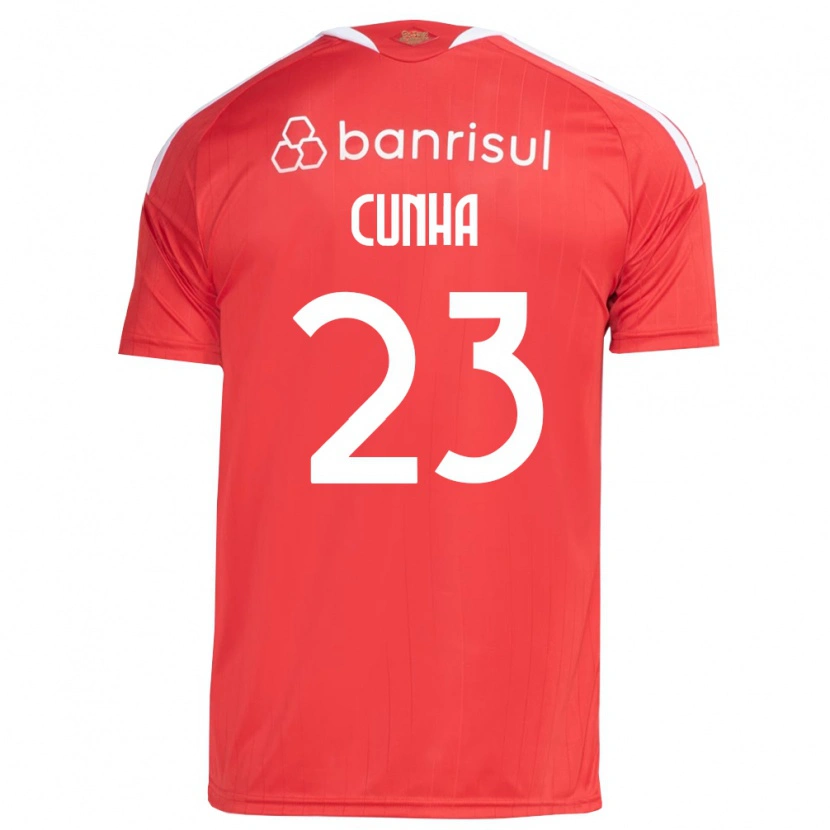 Danxen Damen Matheus Cunha #23 Rot Weiß Heimtrikot Trikot 2026/27 T-Shirt Österreich