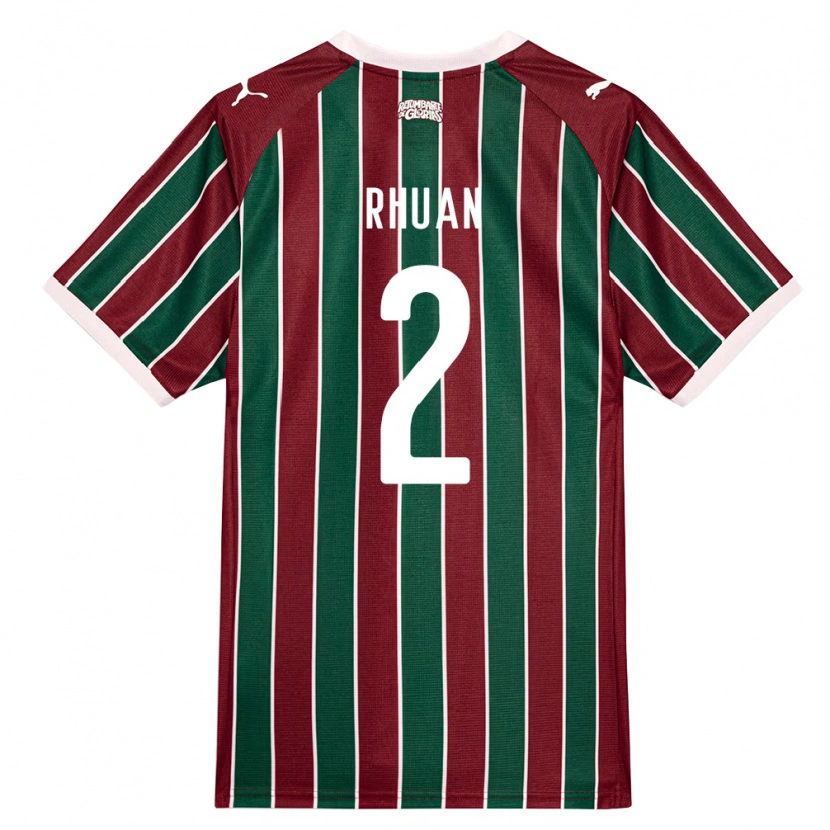 Danxen Damen Rhuan Allan Dourado Ribeiro #2 Grün Burgund Weiß Heimtrikot Trikot 2026/27 T-Shirt Österreich