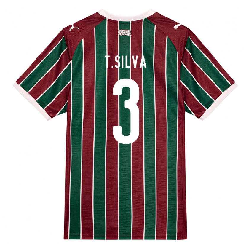 Danxen Damen Thiago Silva #3 Grün Burgund Weiß Heimtrikot Trikot 2026/27 T-Shirt Österreich