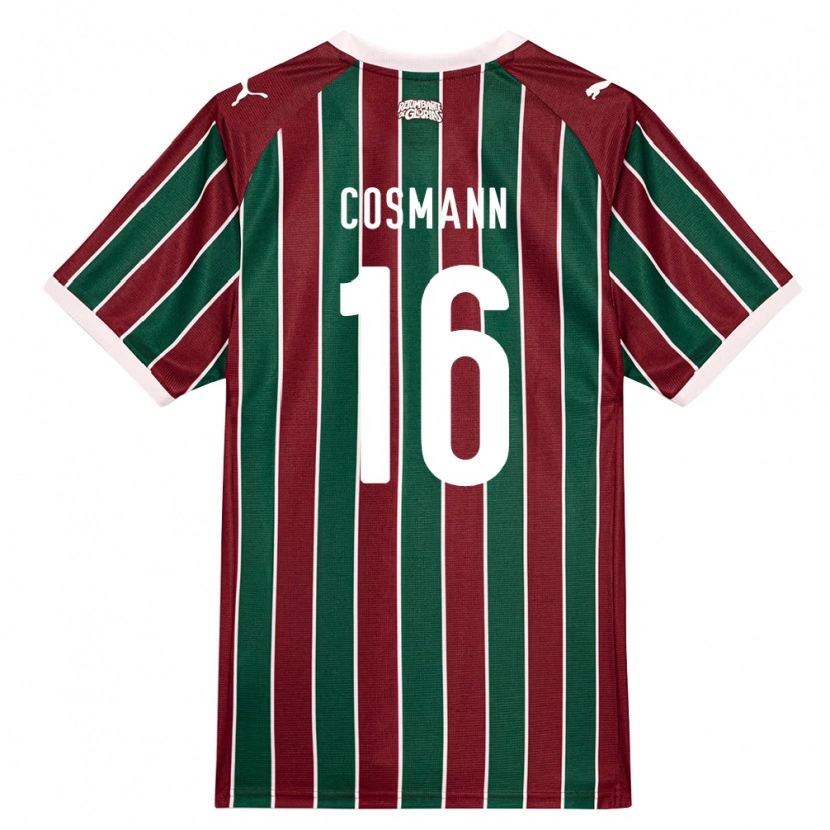 Danxen Damen Yasmin Cosmann #16 Grün Burgund Weiß Heimtrikot Trikot 2026/27 T-Shirt Österreich