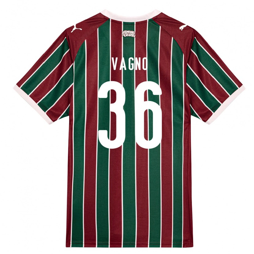 Danxen Damen Vagno De Sousa Brito Júnior #36 Grün Burgund Weiß Heimtrikot Trikot 2026/27 T-Shirt Österreich