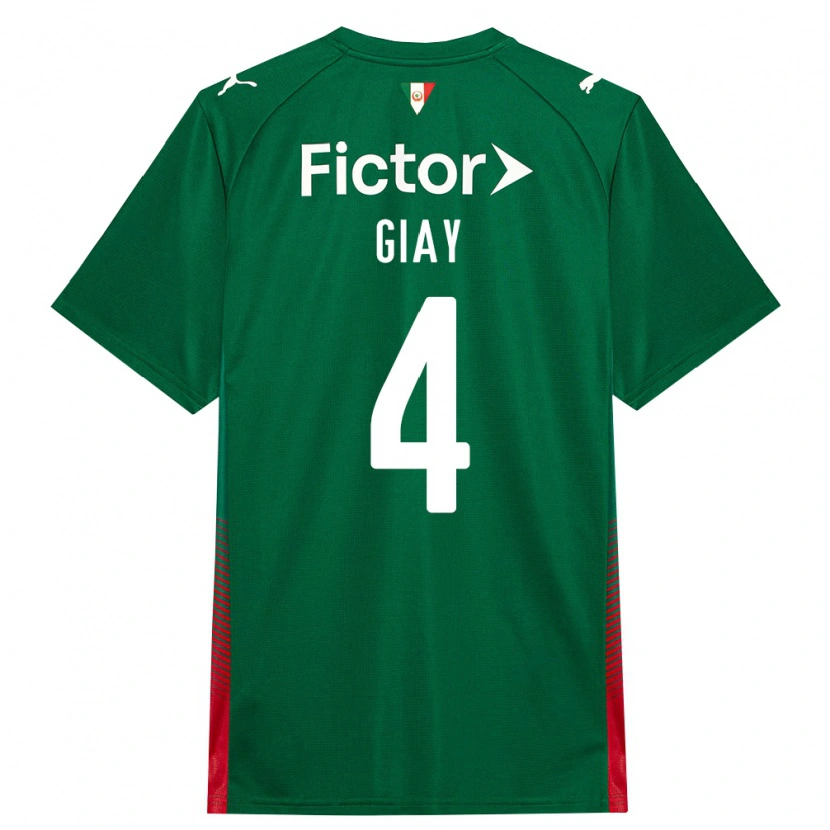 Danxen Damen Agustín Giay #4 Grün Rot Weiß Heimtrikot Trikot 2026/27 T-Shirt Österreich