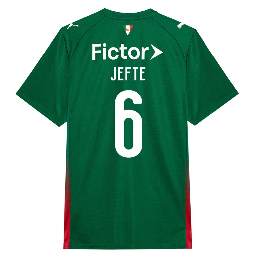 Danxen Damen Jefté Vital Da Silva Dias #6 Grün Rot Weiß Heimtrikot Trikot 2026/27 T-Shirt Österreich