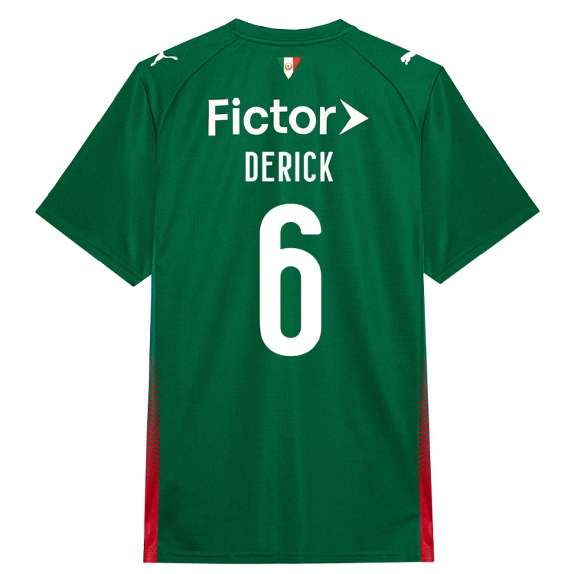 Danxen Damen Derick Araújo Campos #6 Grün Rot Weiß Heimtrikot Trikot 2026/27 T-Shirt Österreich