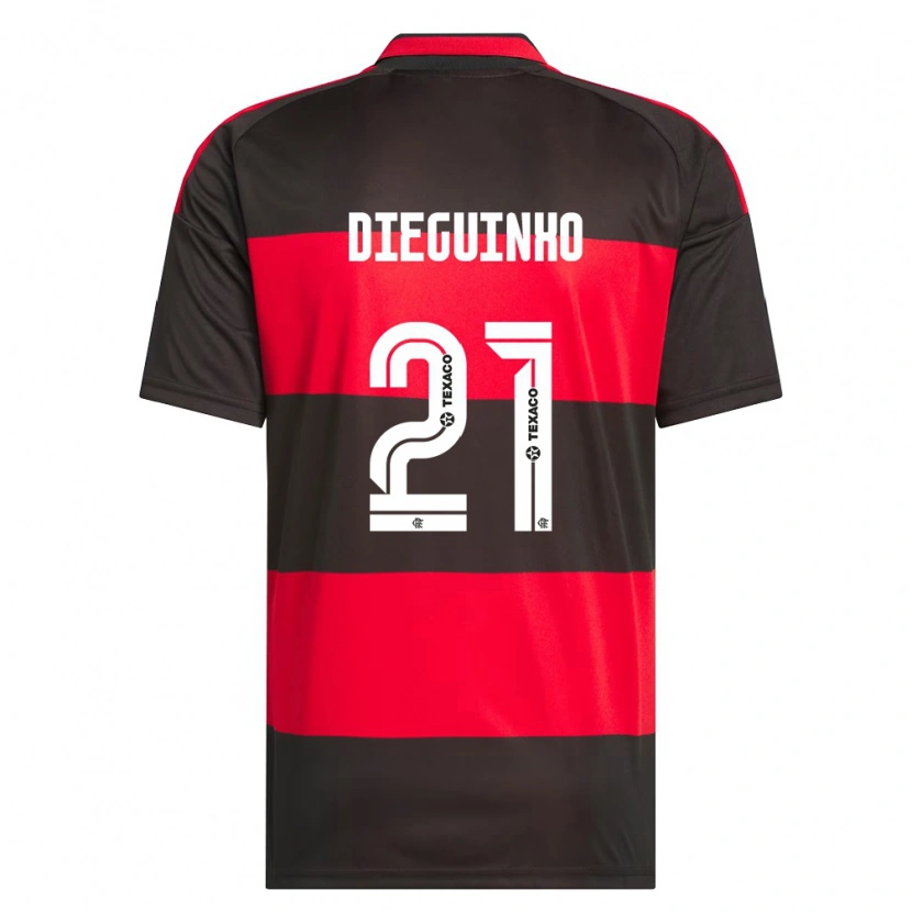 Danxen Damen Diego Guimarães Das Neves #21 Rot Schwarz Weiß Heimtrikot Trikot 2026/27 T-Shirt Österreich