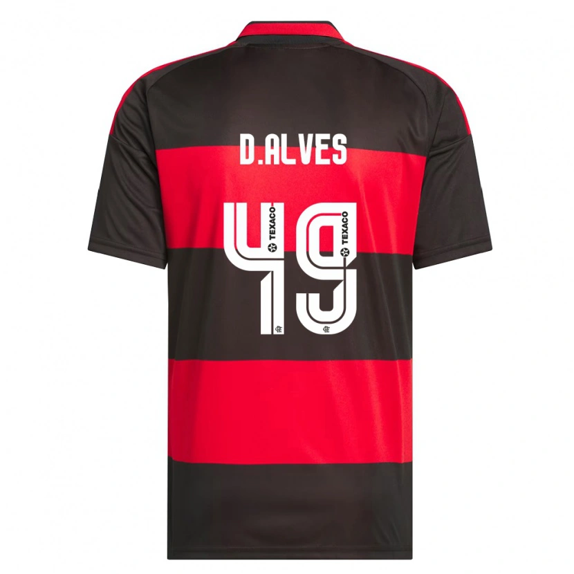 Danxen Damen Dyogo Alves #49 Rot Schwarz Weiß Heimtrikot Trikot 2026/27 T-Shirt Österreich