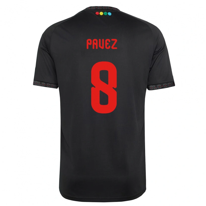 Danxen Damen Esteban Pavez #8 Schwarz Rot Auswärtstrikot Trikot 2026/27 T-Shirt Österreich