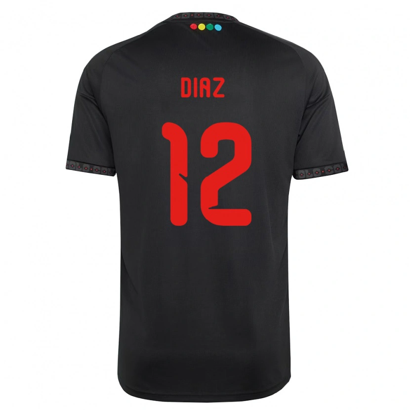Danxen Damen Javiera Díaz #12 Schwarz Rot Auswärtstrikot Trikot 2026/27 T-Shirt Österreich