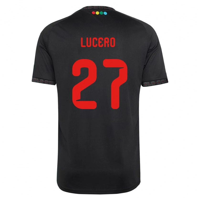 Danxen Damen Valentina Lucero #27 Schwarz Rot Auswärtstrikot Trikot 2026/27 T-Shirt Österreich