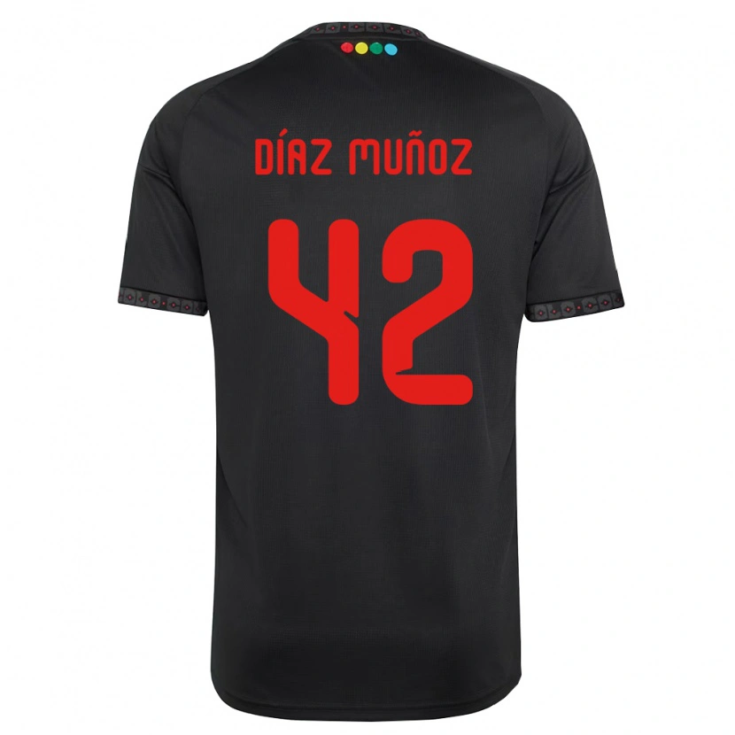 Danxen Damen Cristian Díaz Muñoz #42 Schwarz Rot Auswärtstrikot Trikot 2026/27 T-Shirt Österreich