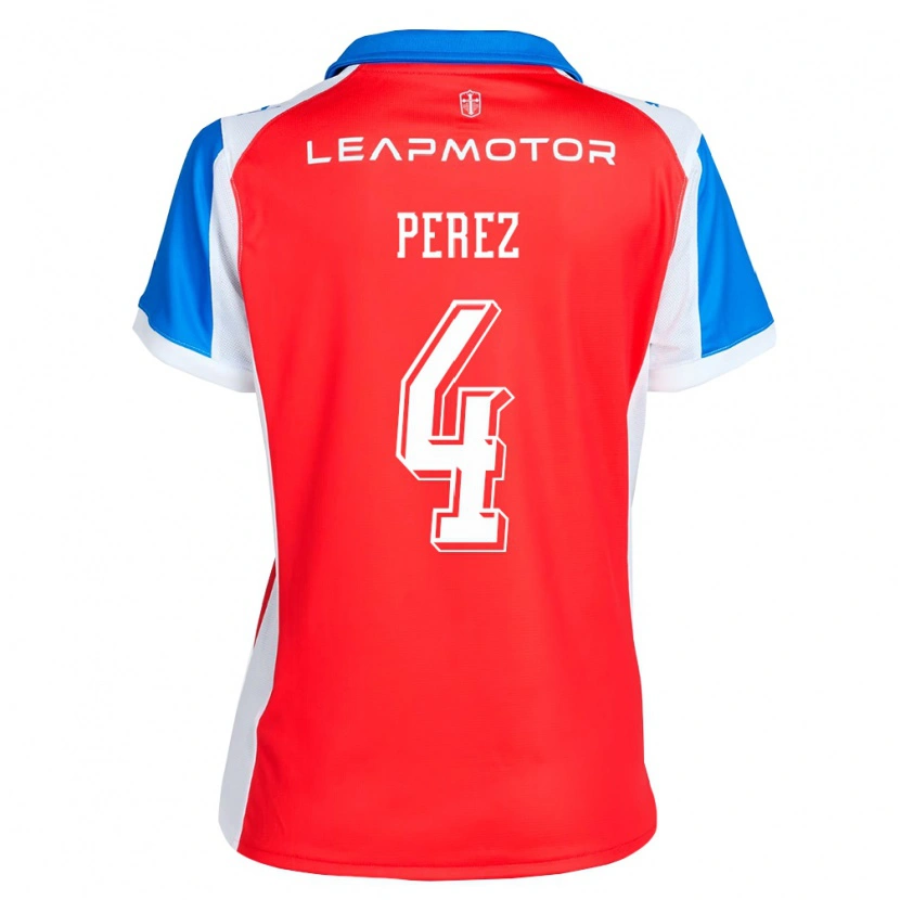 Danxen Damen Ignacio Pérez #4 Rot Blau Auswärtstrikot Trikot 2026/27 T-Shirt Österreich