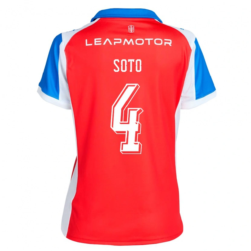 Danxen Damen Guillermo Soto #4 Rot Blau Auswärtstrikot Trikot 2026/27 T-Shirt Österreich