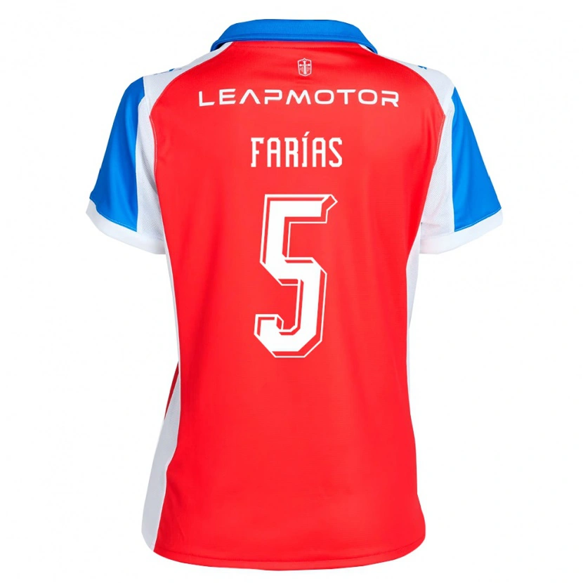 Danxen Damen Agustín Farías #5 Rot Blau Auswärtstrikot Trikot 2026/27 T-Shirt Österreich