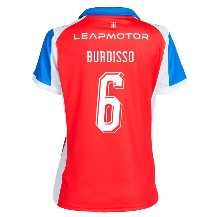 Danxen Damen Guillermo Burdisso #6 Rot Blau Auswärtstrikot Trikot 2026/27 T-Shirt Österreich