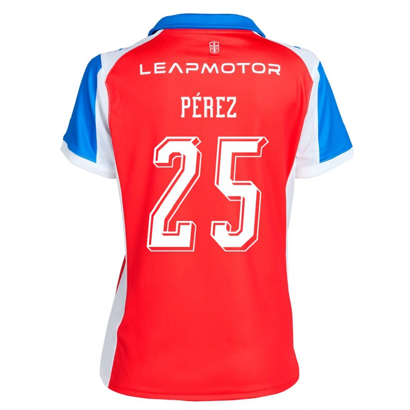 Danxen Damen Sebastián Pérez #25 Rot Blau Auswärtstrikot Trikot 2026/27 T-Shirt Österreich