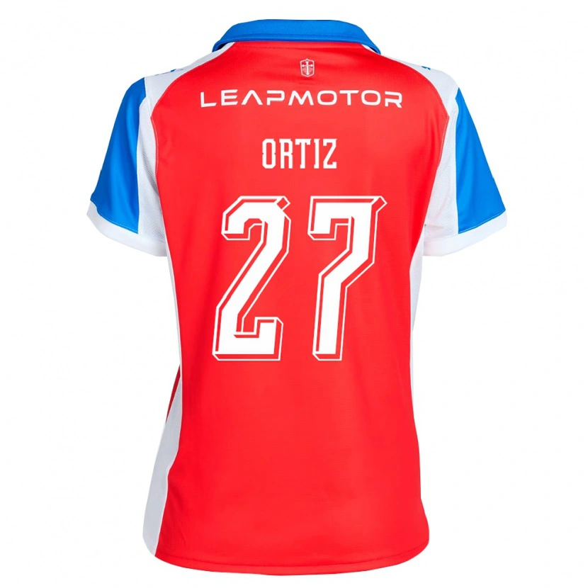 Danxen Damen Jorge Ortiz #27 Rot Blau Auswärtstrikot Trikot 2026/27 T-Shirt Österreich