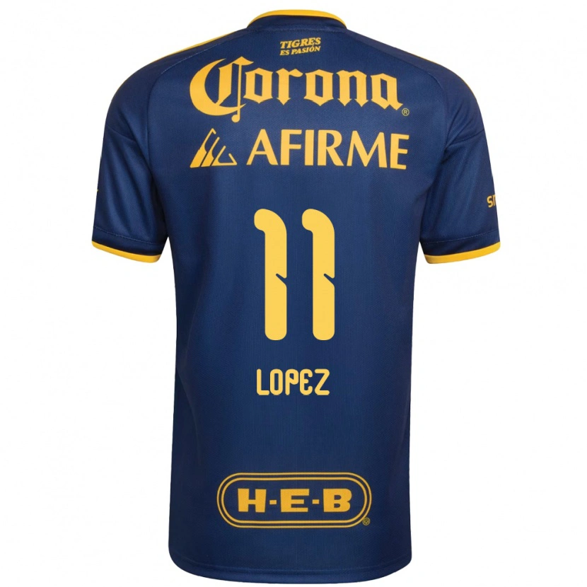 Danxen Damen Nicolas Lopez #11 Königsblau Gelb Auswärtstrikot Trikot 2026/27 T-Shirt Österreich