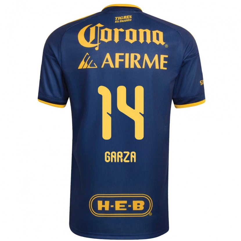 Danxen Damen Jesús Garza #14 Königsblau Gelb Auswärtstrikot Trikot 2026/27 T-Shirt Österreich