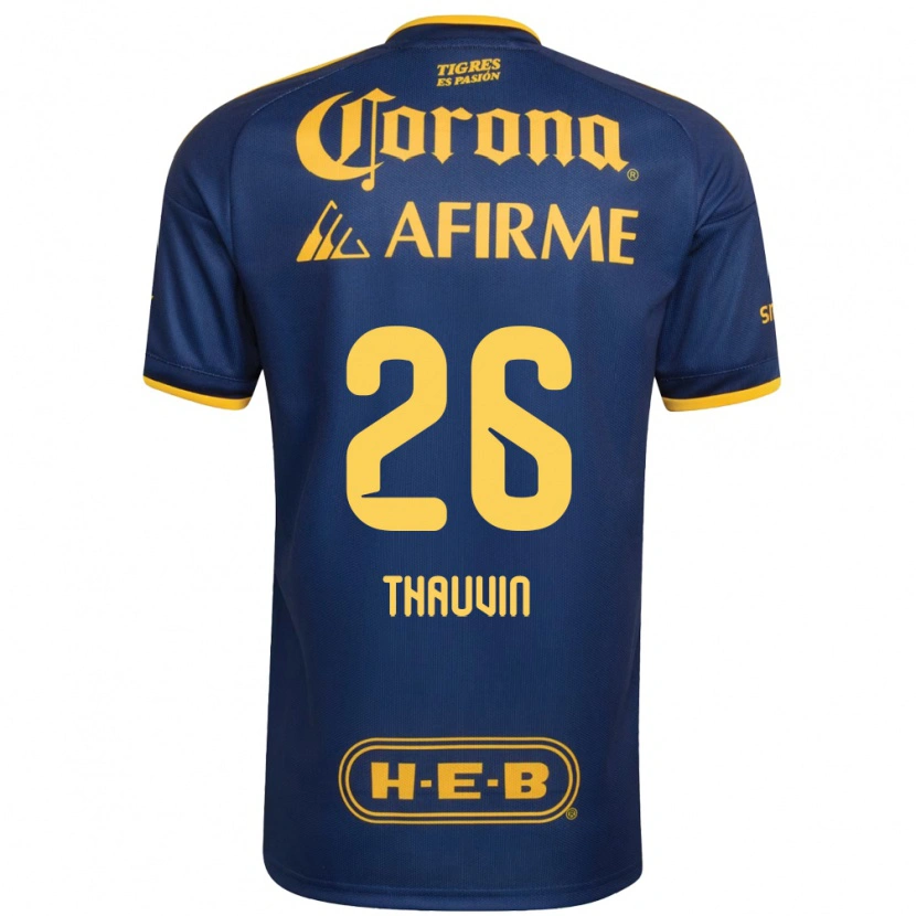 Danxen Damen Florian Thauvin #26 Königsblau Gelb Auswärtstrikot Trikot 2026/27 T-Shirt Österreich