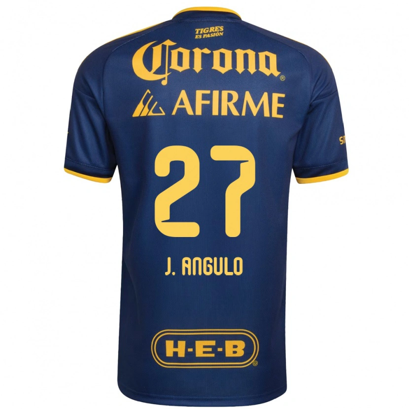 Danxen Damen Jesús Angulo #27 Königsblau Gelb Auswärtstrikot Trikot 2026/27 T-Shirt Österreich