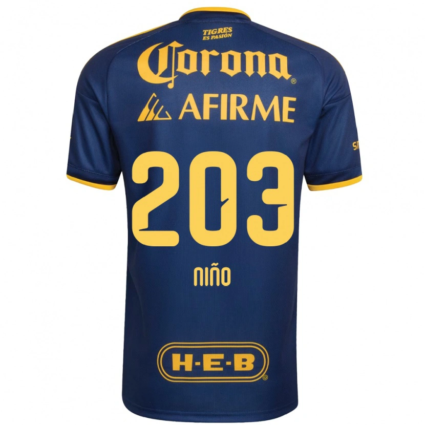 Danxen Damen Fernando Niño #203 Königsblau Gelb Auswärtstrikot Trikot 2026/27 T-Shirt Österreich