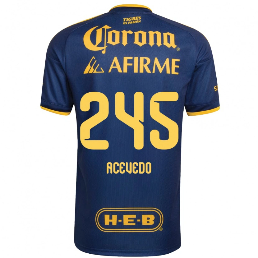 Danxen Damen Kevin Acevedo #245 Königsblau Gelb Auswärtstrikot Trikot 2026/27 T-Shirt Österreich
