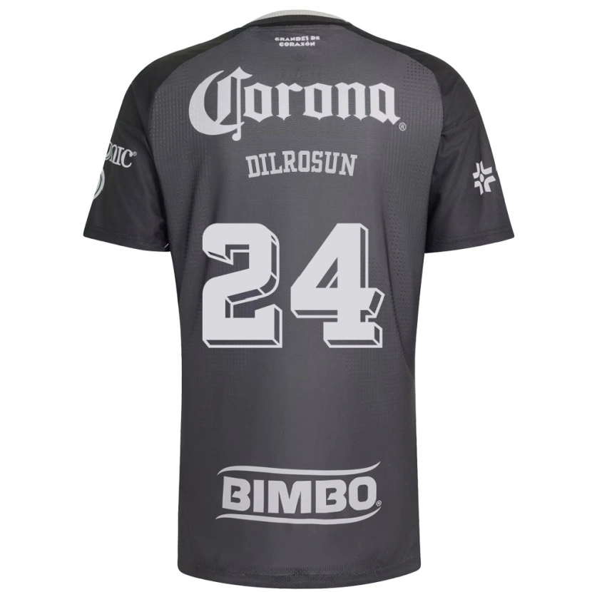 Danxen Damen Javairo Dilrosun #24 Grau Weiß Schwarz Auswärtstrikot Trikot 2026/27 T-Shirt Österreich