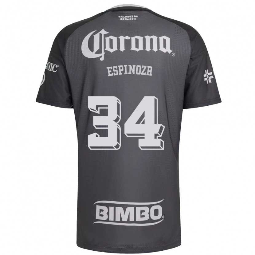 Danxen Damen Dagoberto Espinoza #34 Grau Weiß Schwarz Auswärtstrikot Trikot 2026/27 T-Shirt Österreich